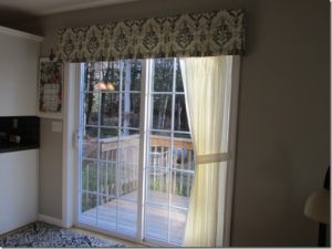 Sheer panel and a valance
